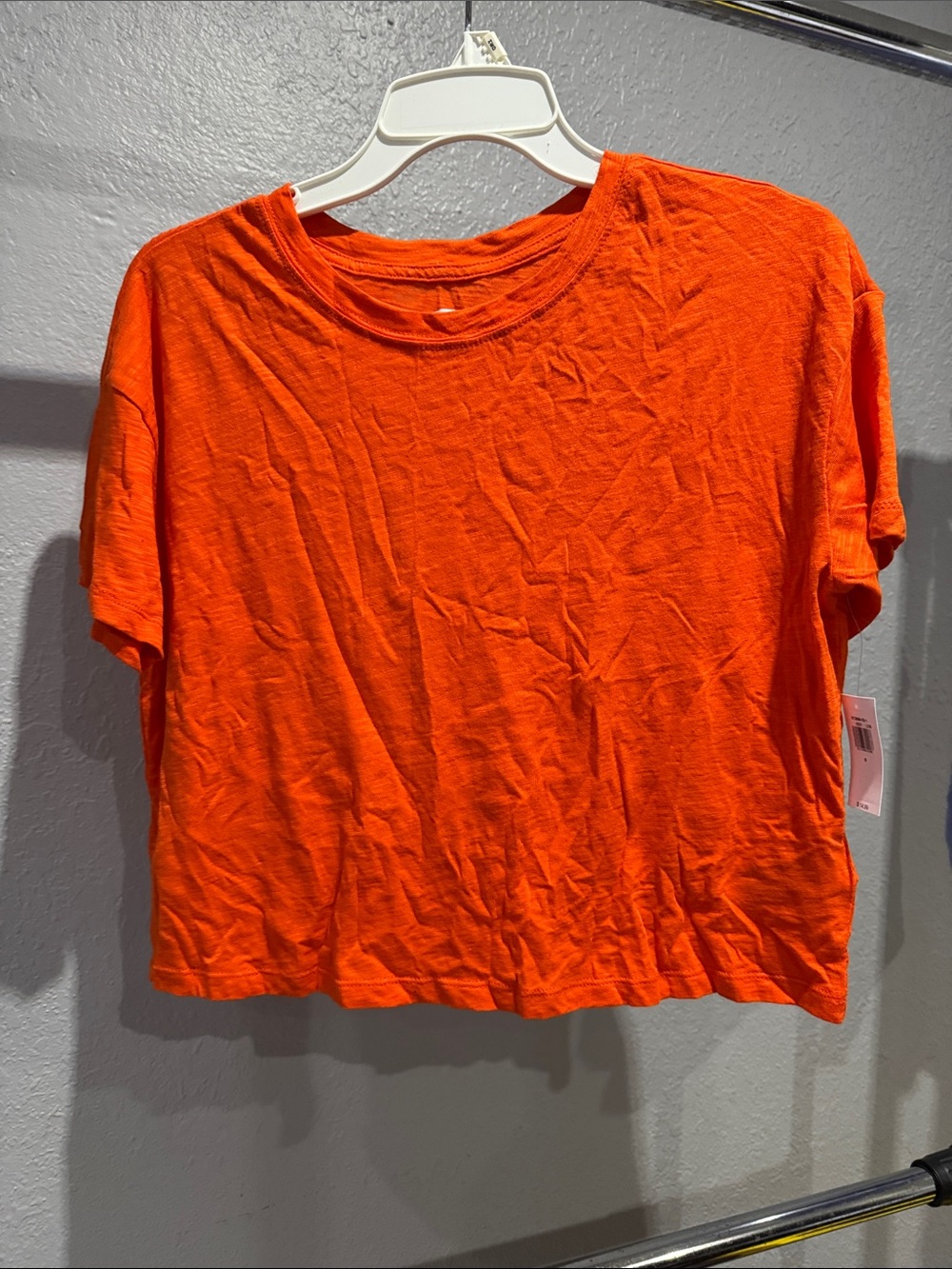 Old Navy Orange Cropped Crewneck Tee